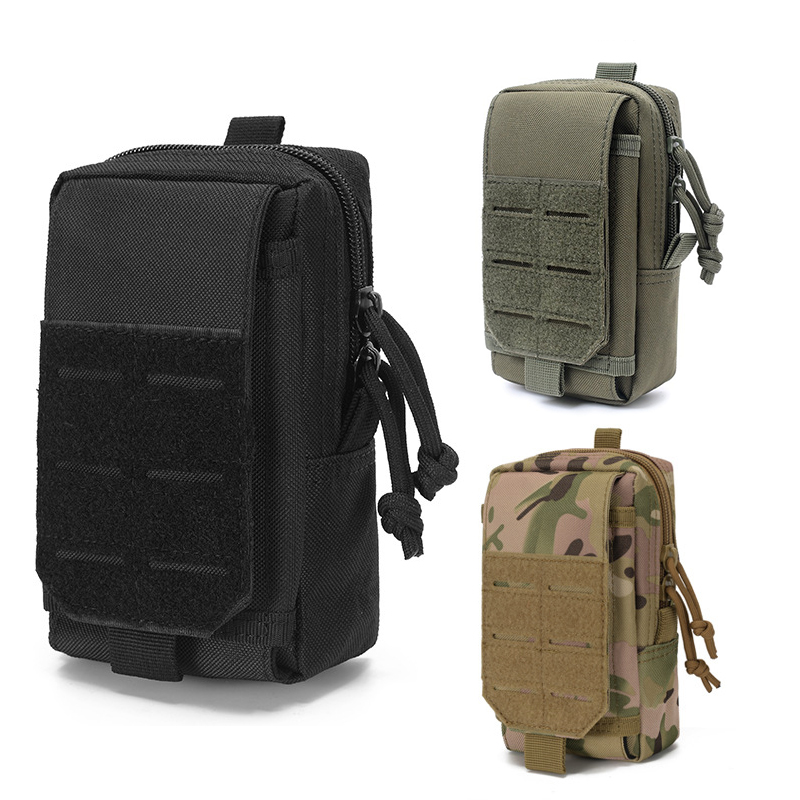 Outdoor Hunting Backpack - กระเป๋าผู้ชายพิเศษเข็มขัดกันน้ํากระเป๋าโทรศัพท์มือถือ MOLLE EDC Survival Kit กระเป๋าสตางค์กระเป๋าเป้สะพายหลัง