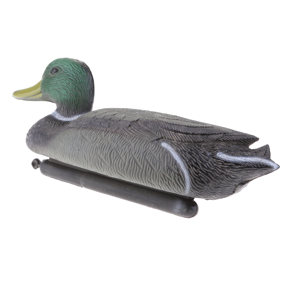 Decoy Duck Plastic - หุ่นล่อเป็ดน้ำมีน้ำหนัก สมจริง ใช้ไล่สัตว์ในสวน ทำจากพลาสติก ลอยน้ำได้ สำหรับตกปลากลางแจ้ง