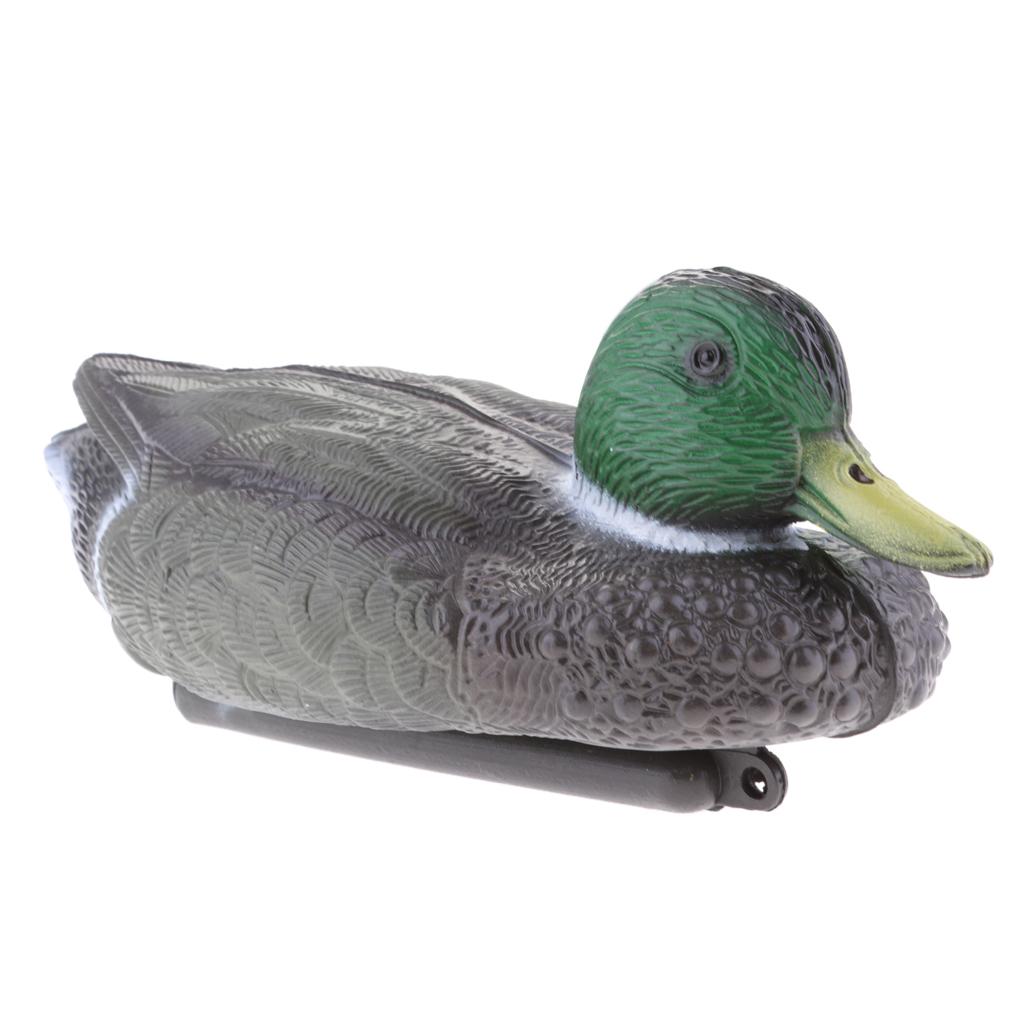 Decoy Duck Plastic - หุ่นเป็ดพลาสติกเหมือนจริง สำหรับไล่นกในสวน ตกแต่งสนาม ตกปลา และสะสม