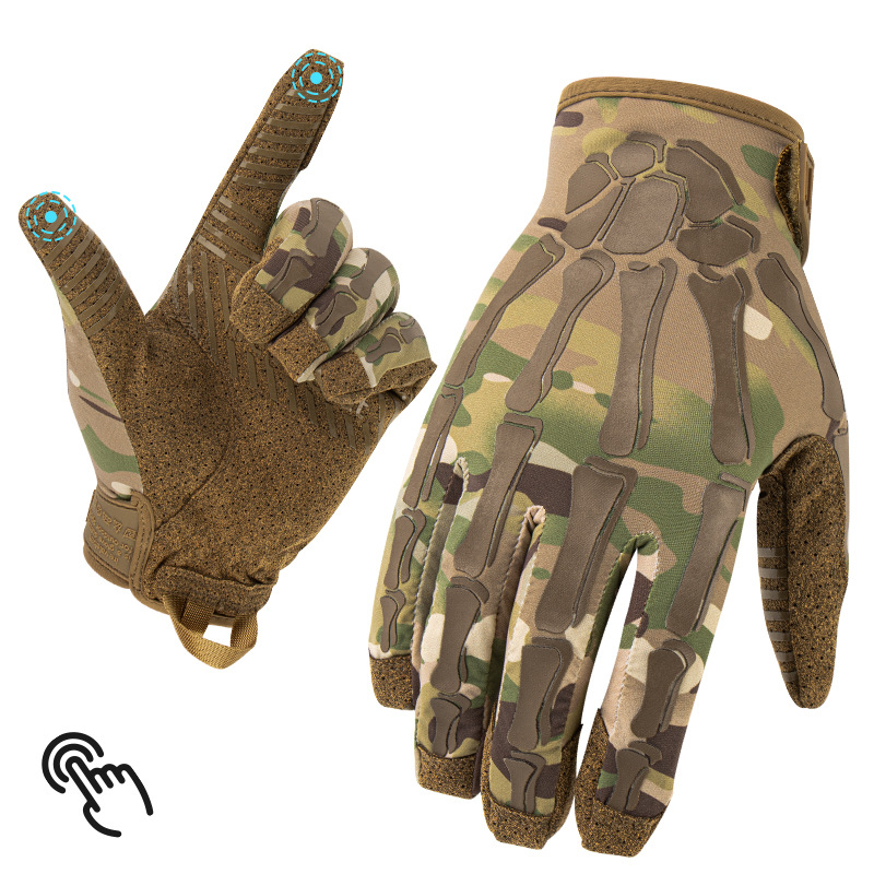 ถุงมือยุทธวิธีแบบเต็มนิ้ว รองร - Outdoor Hunting Gloves บทวิจารณ์และราคา