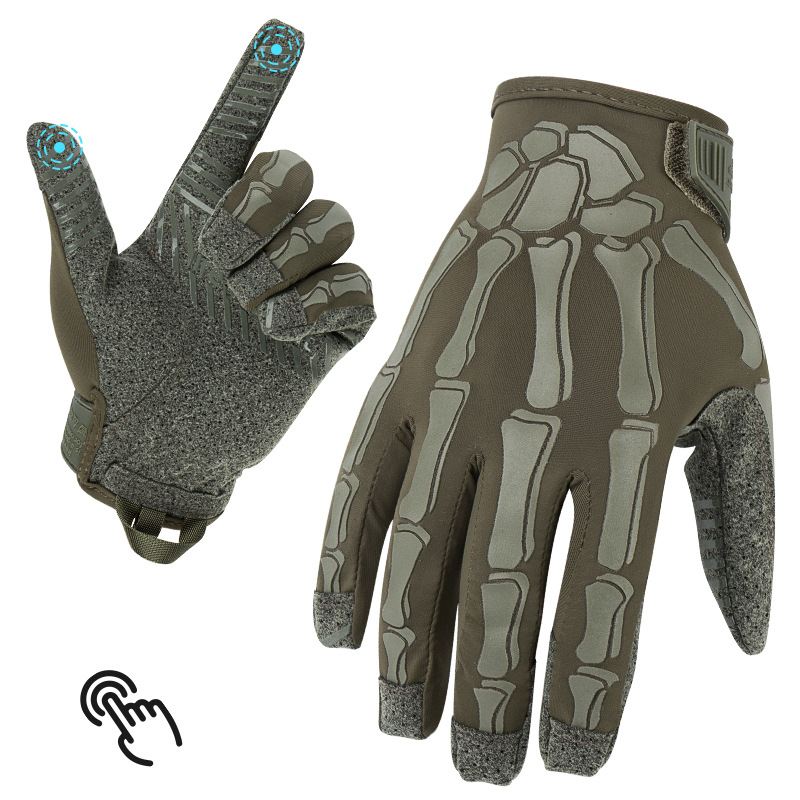 ถุงมือยุทธวิธีแบบเต็มนิ้ว รองร - Outdoor Hunting Gloves บทวิจารณ์และราคา