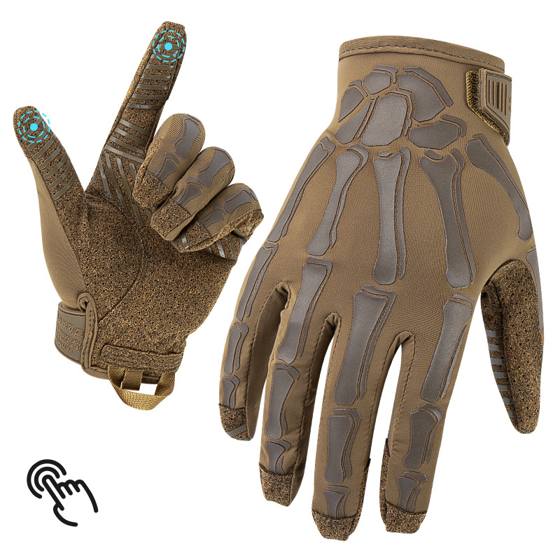 ถุงมือยุทธวิธีแบบเต็มนิ้ว รองร - Outdoor Hunting Gloves บทวิจารณ์และราคา