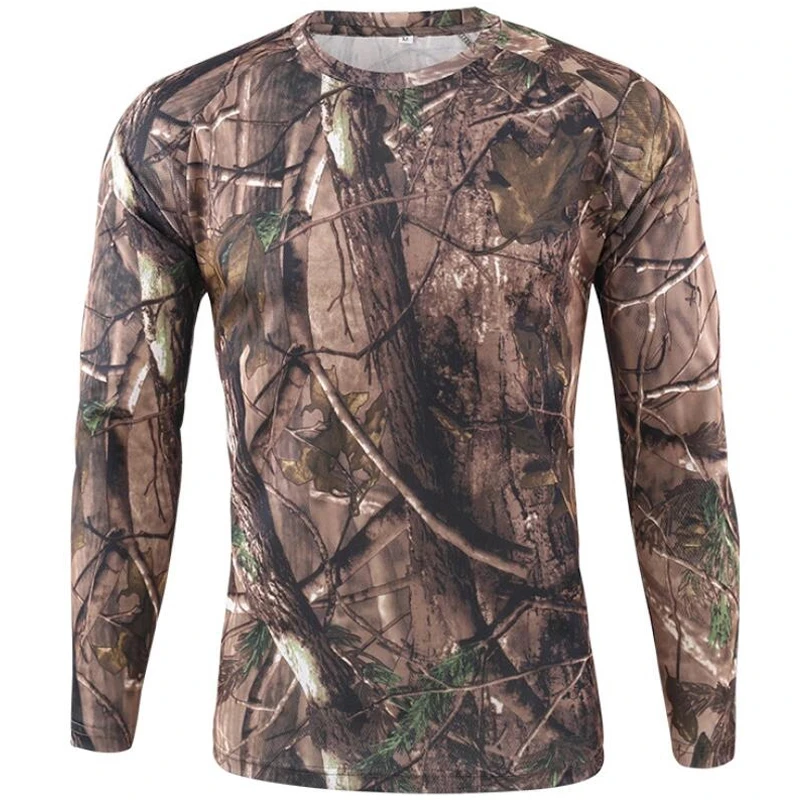 Pop แขนยาวเสื้อยืดกลางแจ้ง Qui - Hunting Outdoor Clothing Brands บทวิจารณ์และราคา