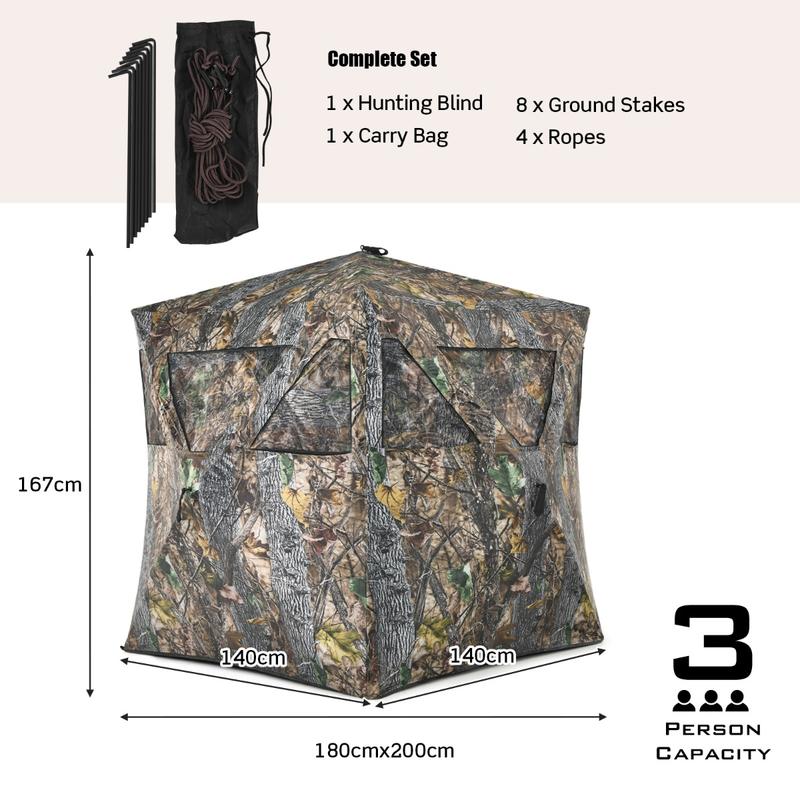 เต็นท์พรางตัวแบบพกพาสำหรับล่าส - Hunting & Outdoor As บทวิจารณ์และราคา