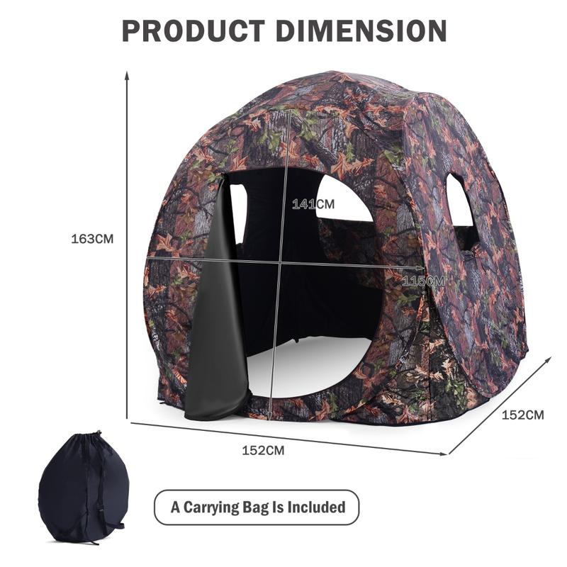 เต็นท์ล่าสัตว์แบบป๊อปอัพ 3 คน, - Hunting & Outdoor As บทวิจารณ์และราคา