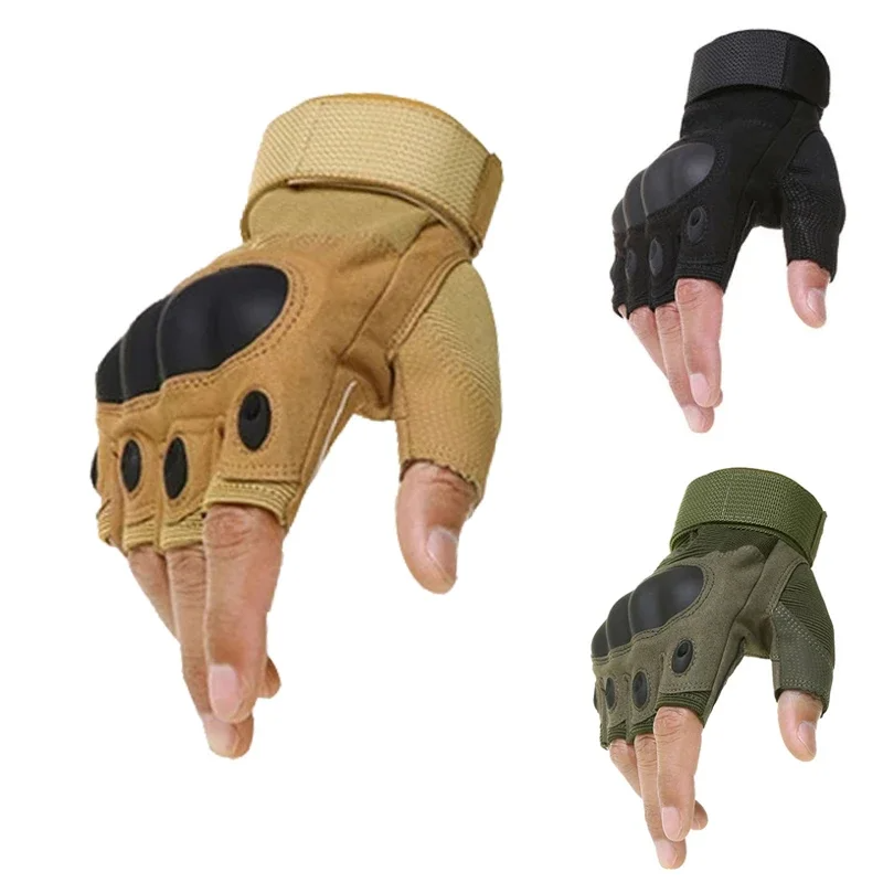 Half Fingerถุงมือผู้ชายกลางแจ้ - Outdoor Hunting Gloves บทวิจารณ์และราคา